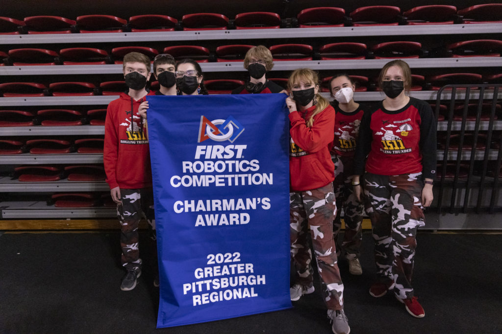 The Pit Crew with our 2022 Regional Chairman's banner.